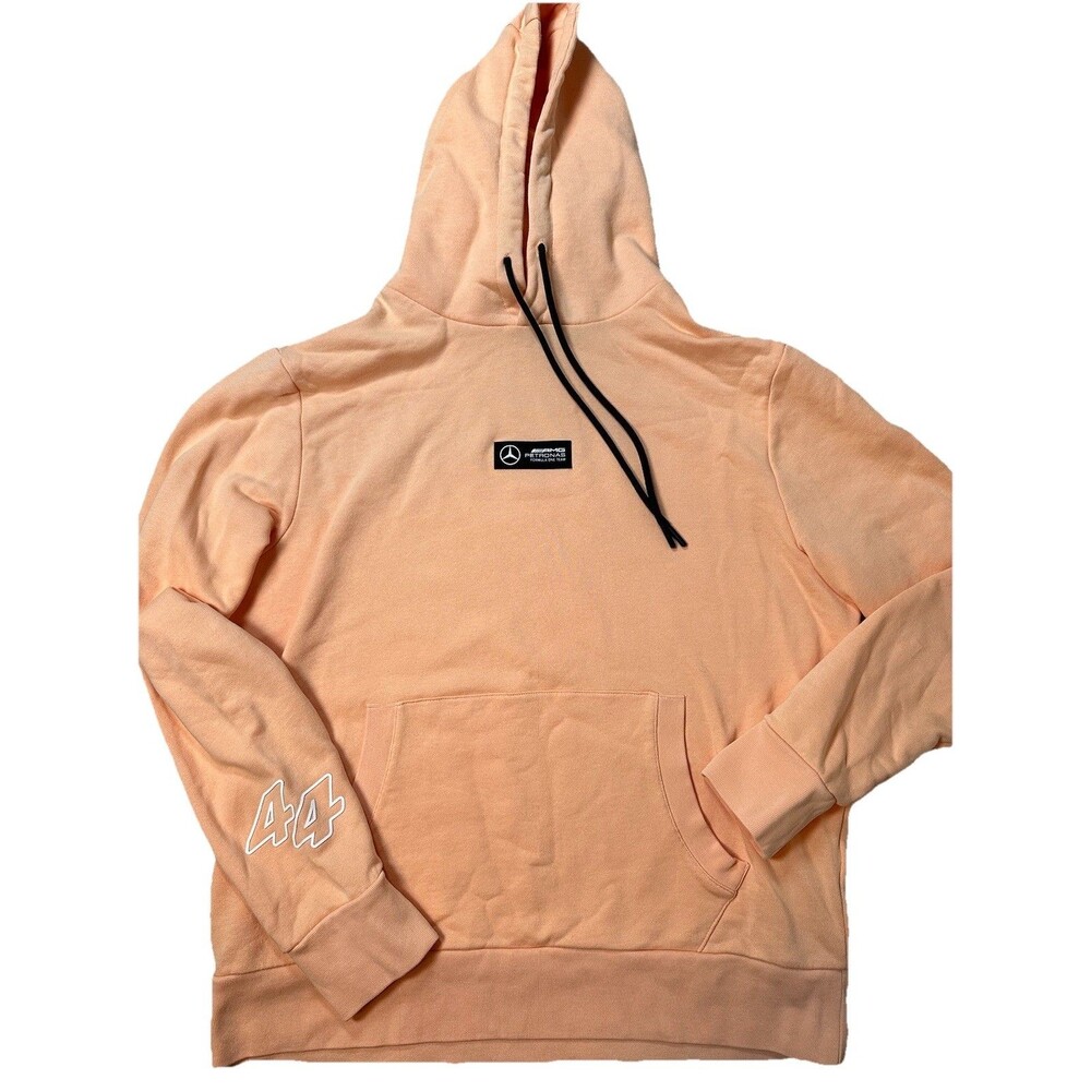 AMG Formula 1 Hoodie Lewis Hamilton Grand Prix Creamsicle Cloud Sweatshirt M